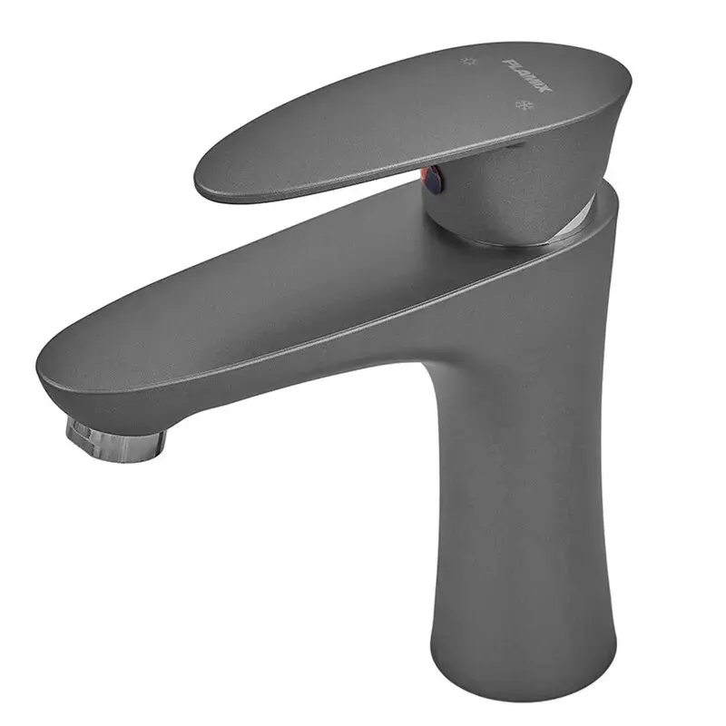 OL-PM0688_1 Смеситель для умывальника Plamix Cezar 001 однорычажный, ABS пластик, графитовый