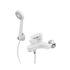 Смеситель для ванны Plamix Cezar-009 однорычажный, белый