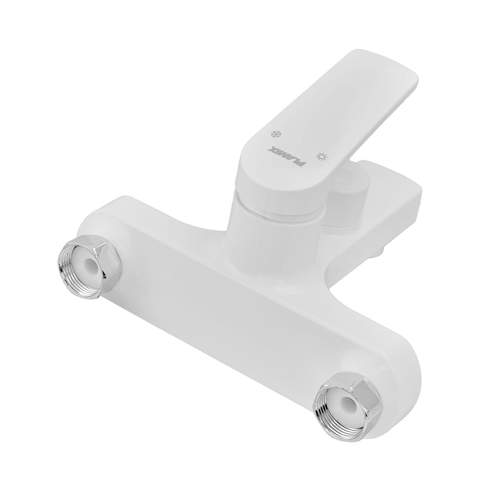 OL-PM0708_3 Смеситель для ванны Plamix Lucas-009 однорычажный, белый