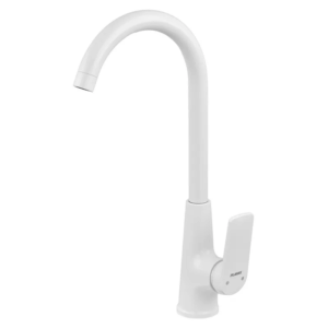 Смеситель для кухни Plamix Lucas-011 SET однорычажный, белый