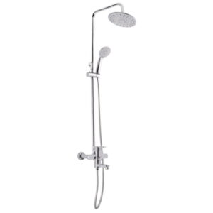 Душевая система Zerix WOG-A153 с изливом, силумин, хром