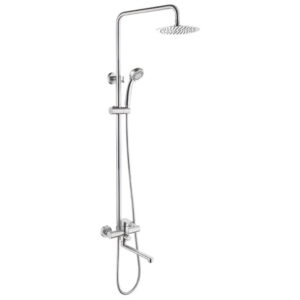 Душевая система Zerix LR72403-1 с изливом, нержавеющая сталь, сатин