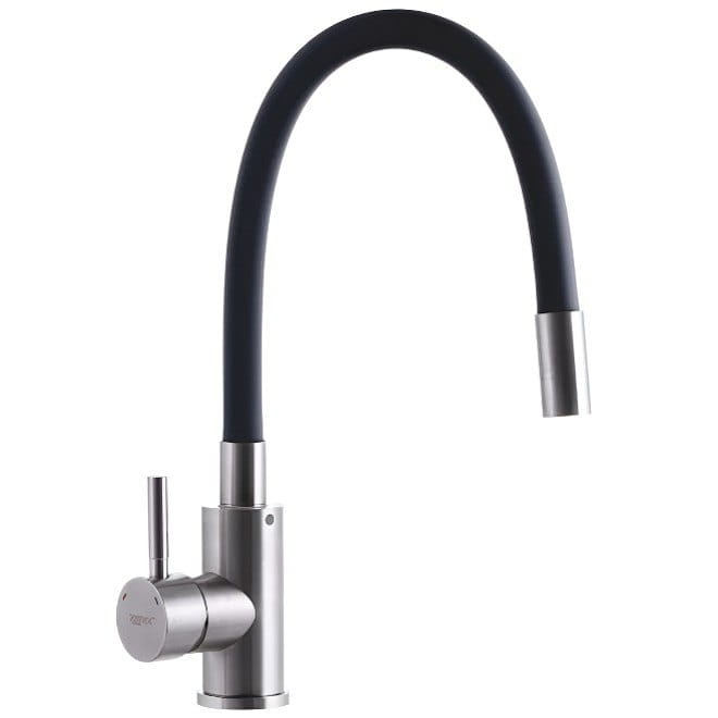 OL-ZX3129 Смеситель для кухни Zerix SUS-011 однорычажный, хром/черный