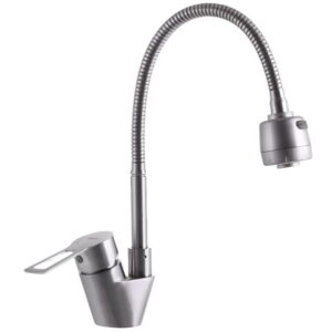 Смеситель для кухни Zerix ASA-011 однорычажный, сталь