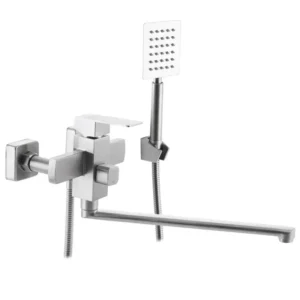 Смеситель для ванны Zerix Kub-006 однорычажный, нерважеющая сталь