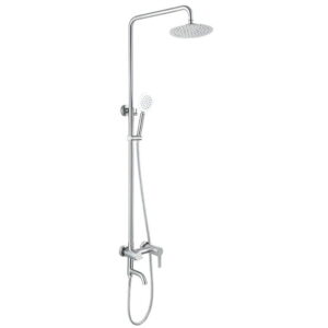 Душевая система Zerix NOX-009-J с изливом, нержавеющая сталь, сатин