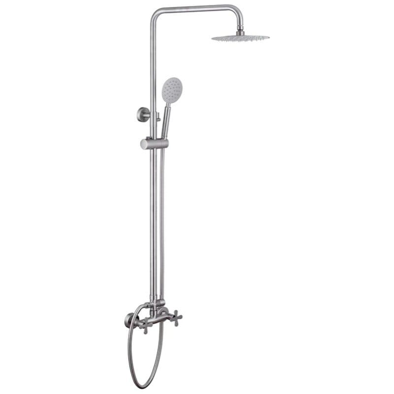 OL-ZX4840 Душевая система Zerix GTA-003-J без излива, нержавеющая сталь, сатин