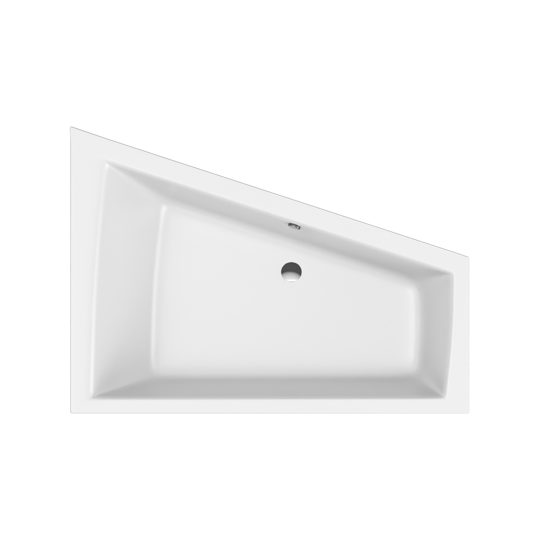 PLW-WAEX.SMP18WHS_1 Ванна угловая Excellent Sfera Maxi Slim 180x130 R акриловая, белая глянцевая (WAEX.SMP18WHS)