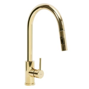 Смеситель для кухни Rea Fresh с выдвижным изливом, золото (REA-B0669)
