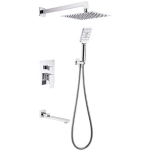 Дешевая система AIM DG 205-3 с изливом, латунь, хром