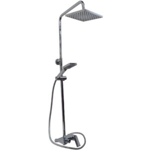 Дешевая система AIM DG01144-5 с полкой, латунь, хром