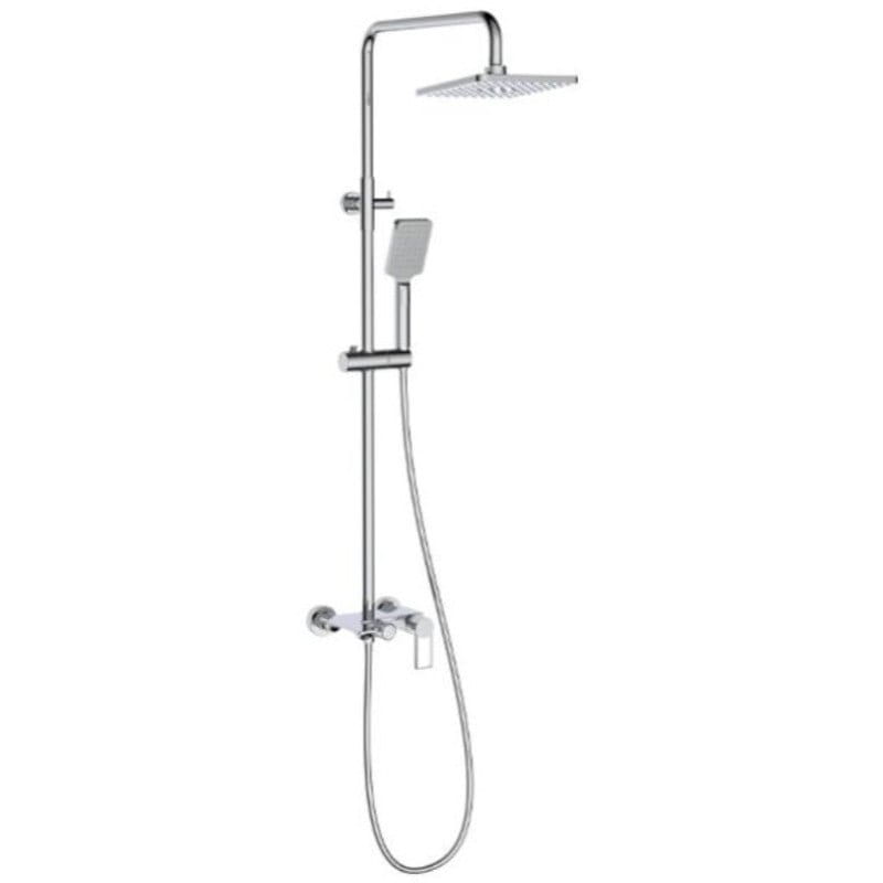 RS-DG06544-1 chrome (1) Дешевая система AIM DG06544-1 с полкой, латунь, хром