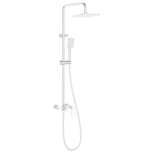 Дешевая система AIM DG06544-1 с полкой, латунь, белый матовый