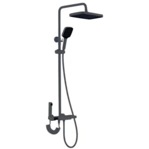 Душевая система AIM DG10745 с тропическим душем, латунь, графит матовый