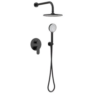 Душевая система AIM DG203-1 без излива, латунь, черный матовый