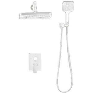 Душевая система AIM DG207 скрытого монтажа, латунь, белый матовый