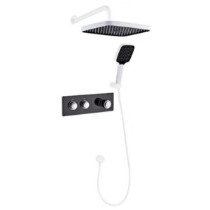 Душевая система AIM DG702 скрытого монтажа, латунь, белый матовый