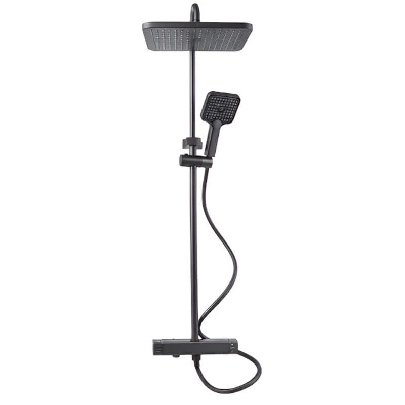 RS-MRS-AL-C40 (gray) (1) Душевая система Millz MRS-AL-C40 с тропическим душем, алюминий, серый матовый