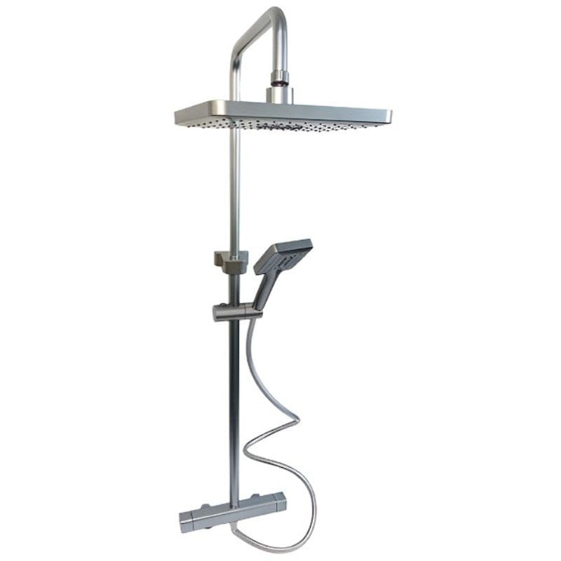 RS-MRS-AL-C40 (Silver) (1) Душевая система Millz MRS-AL-C40 с тропическим душем, алюминий, хром