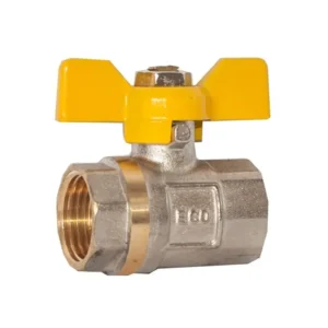 Газовый кран Eco 1/2" ВВ прямой, латунь