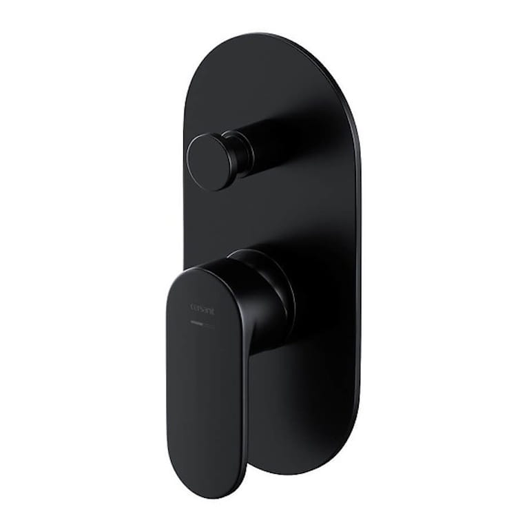 46687-01 Смеситель для душа Cersanit Crea скрытого монтажа, черный матовый (S951-322)