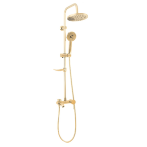 Душевая система Rea Luis с изливом, латунь, золотой (REA-P7006)