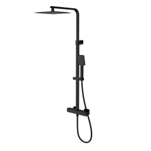 Душевая система Cersanit Bari с термостатом, латунь, черный