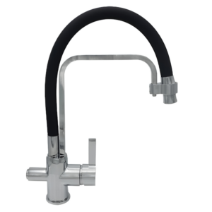 Смеситель для кухни MILLZ с гибким изливом хром/черный (B.2405.0002)