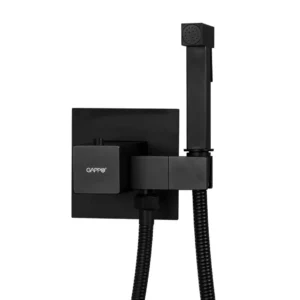 Гигиенический душ GAPPO скрытого монтажа, термостатический, черный (G7207-60)