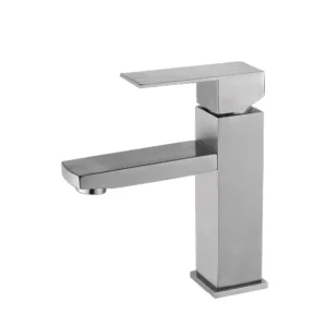 Смеситель для умывальника Wezer PRO1-02 однорычажный, сатин