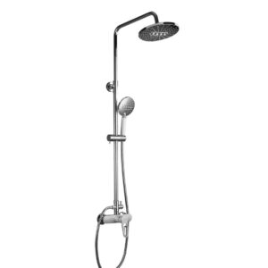 Душевая система Frap F2449-20 с регулировкой высоты, латунь, белый/хром