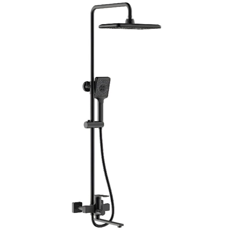 SQ-1045052 Душевая система Frap F2471-6 с тропическим душем, латунь, черный матовый