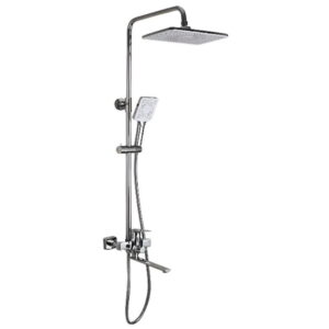 Душевая система Frap F2471 с тропическим душем, латунь, хром