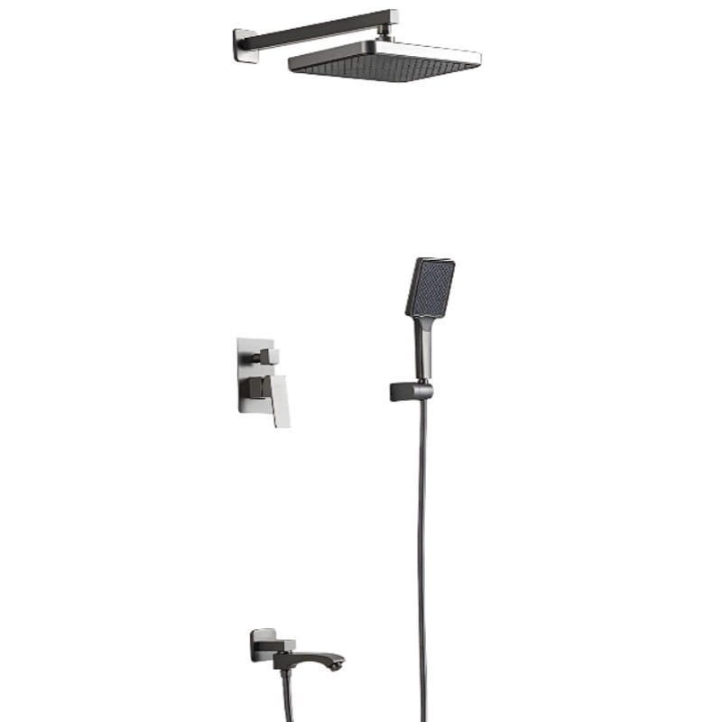 SQ-1055765 Душевая система Frap F7176-9 скрытого монтажа, латунь, графит матовый