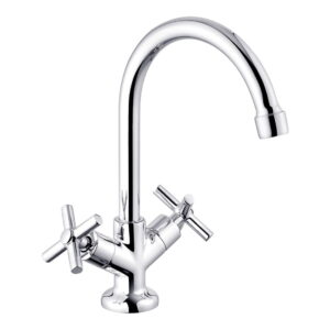 Смеситель для кухни Kroner KRM Aller - C030 двухвентильный, хром