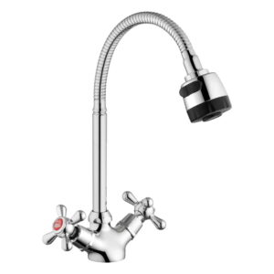 Смеситель для кухни Agua Toledo - C039 двухвентильный, хром