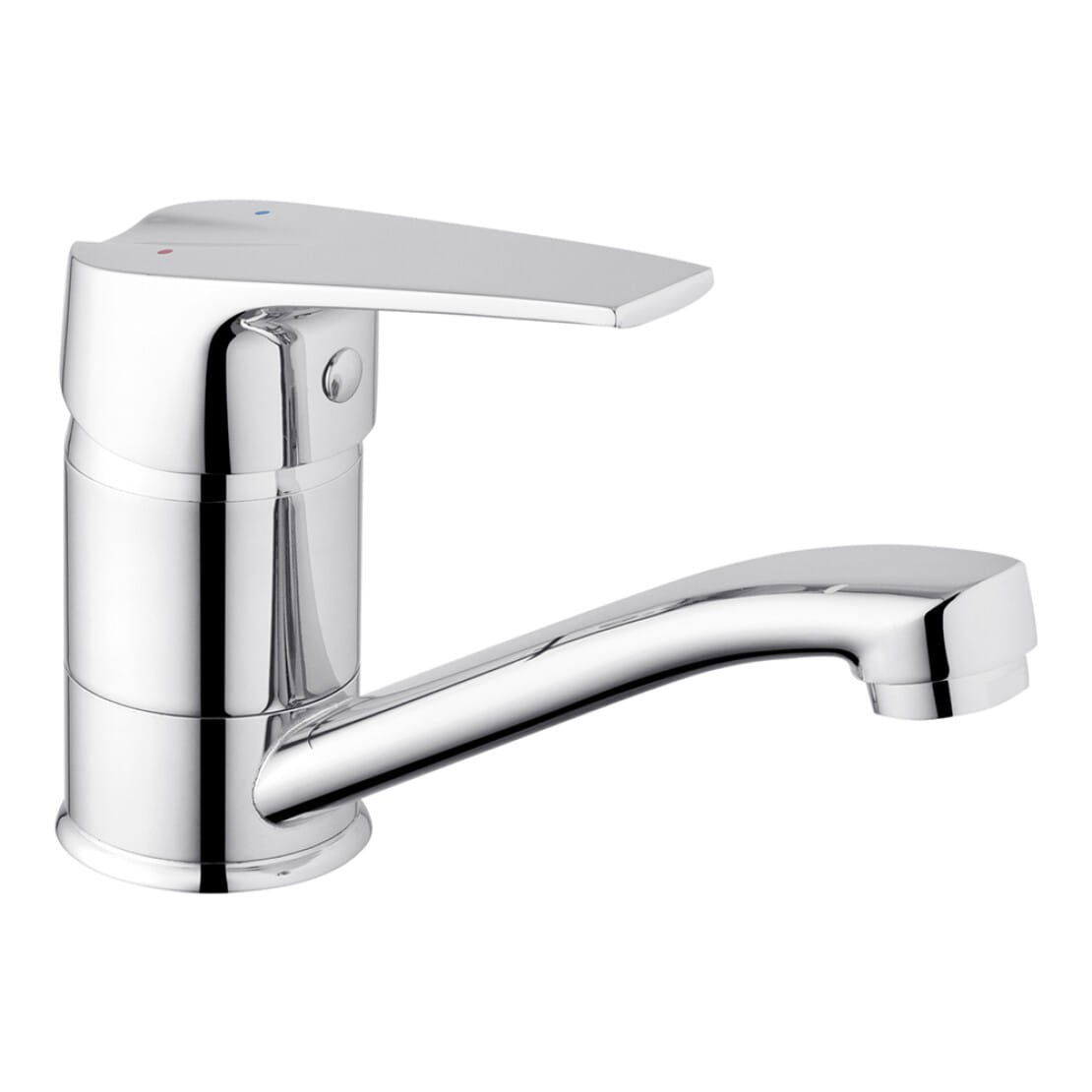 SVR-CV019267 Смеситель для умывальника Kroner KRM Odra - C010 однорычажный, хром