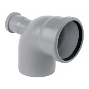 Колено внутренней канализации Rozma 110х50 мм 90° с отводом назад (CV020614)