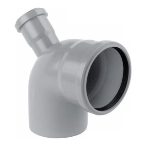 Колено внутренней канализации Rozma 110х50 мм 90°/67° с отводом (CV020701)