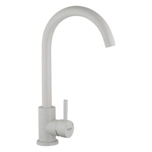 Смеситель для кухни Kroner KRM Edelstahl Klassisch - WEI035 однорычажный, белый матовый