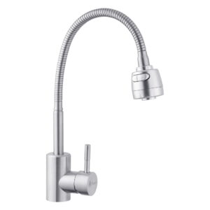 Смеситель для кухни Agua Acero - INOX035-2 однорычажный, сталь