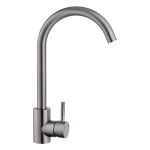 Смеситель для кухни Kroner KRM Edelstahl Klassisch - SCH035PVD однорычажный, графит матовый