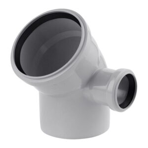Колено внутренней канализации Rozma 110х50 мм 45° с отводом вправо (CV029895)