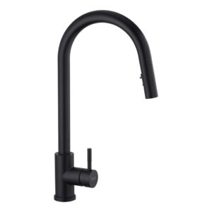 Смеситель для кухни Kroner KRP Edelstahl Klassisch - SCH03915 однорычажный, черный матовый