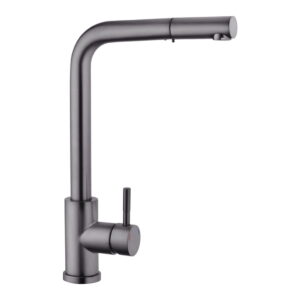 Смеситель для кухни Kroner KRP Edelstahl Klassisch - PVD03917 однорычажный, графит брашированный