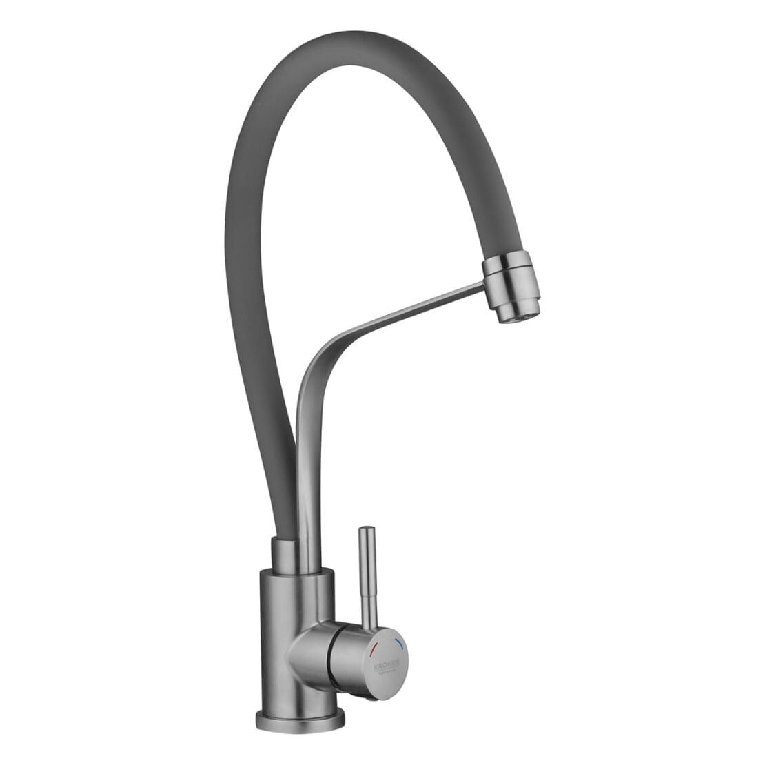 SVR-CV035454 Смеситель для кухни Kroner KRM Edelstahl Klassisch - ESG03593GRA однорычажный, сталь/серый