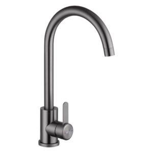 Смеситель для кухни Agua Elposo - INOX035AM однорычажный, графит матовый