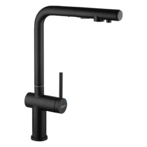 Смеситель для кухни Kroner KRP Kuche - SCH03839 однорычажный, черный матовый