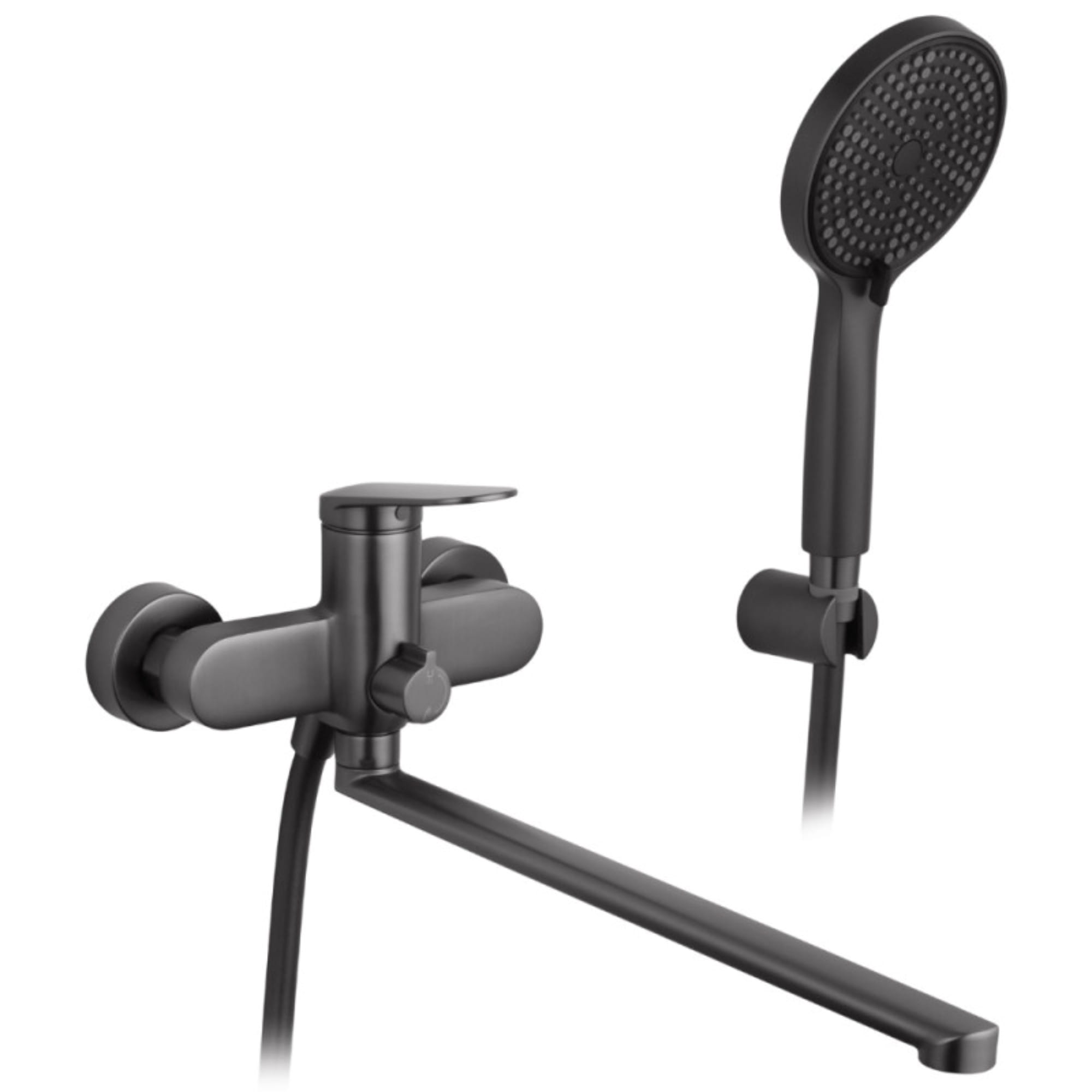 SVR-CV035957_1 Смеситель для ванны Kroner Element однорычажный, графит (211414-5301)