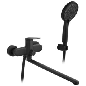 Смеситель для ванны Kroner Element однорычажный, черный (211414-3801)